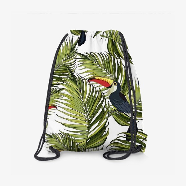 Рюкзак «Листья пальмы и тукан»