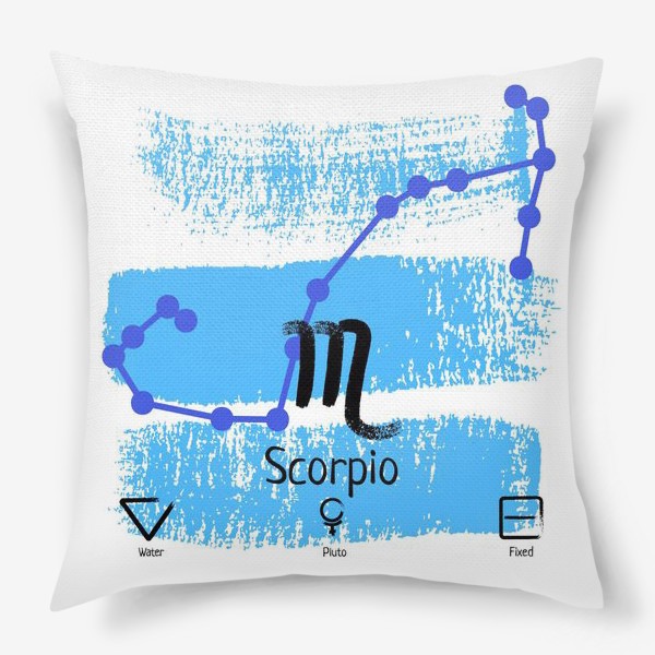 Подушка «Знак зодиака скорпион»
