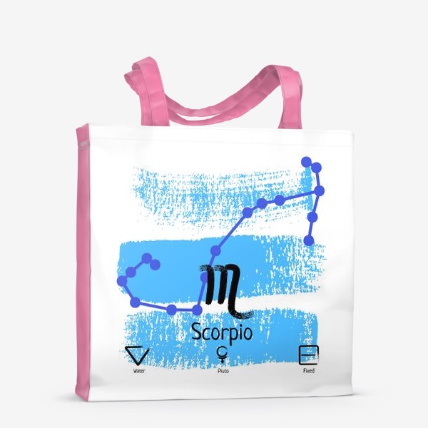 Сумка-шоппер «Знак зодиака скорпион»