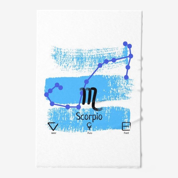 Полотенце «Знак зодиака скорпион»