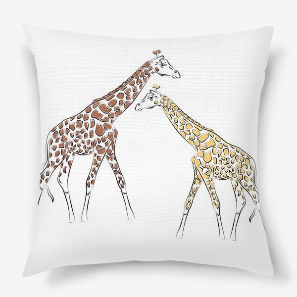 Подушка «Два жирафа»