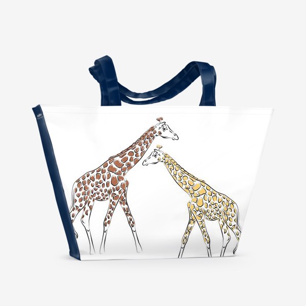 Пляжная сумка «Два жирафа»