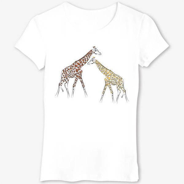 Футболка «Два жирафа»