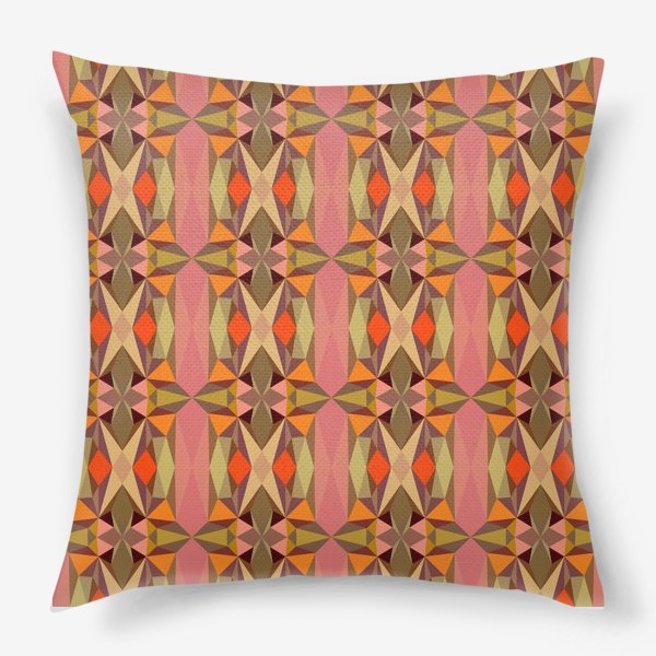 Подушка «Seamless colourful pattern geometric backgrounds»