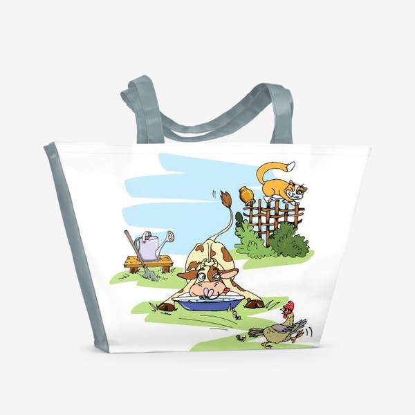 Пляжная сумка «Лето в деревне»