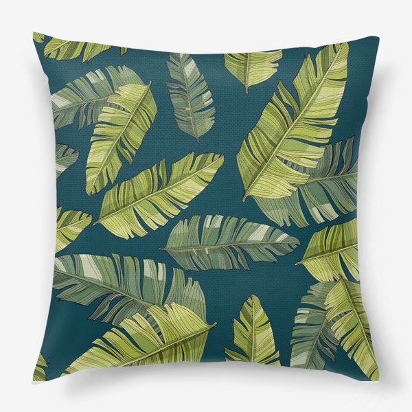 Подушка «пальмовые листья»