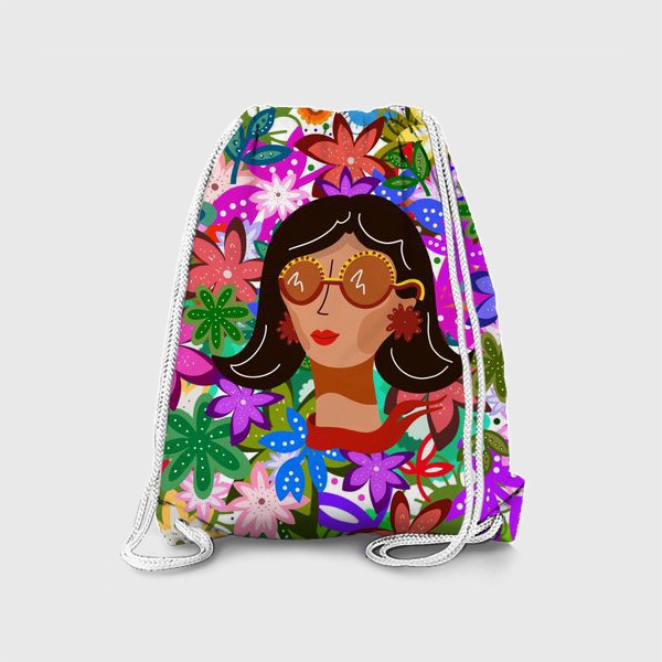 Рюкзак «Райский сад. Девушка в цветах. Лето»