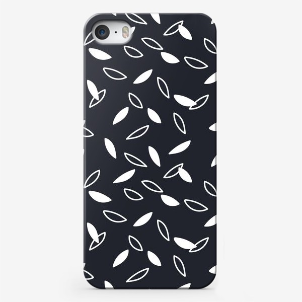 Чехол iPhone «Белые листья»