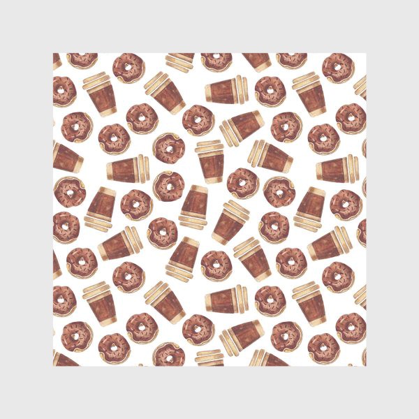 Скатерть «Кофе с пончиками»