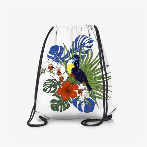 Рюкзак «Тукан и тропические растения»
