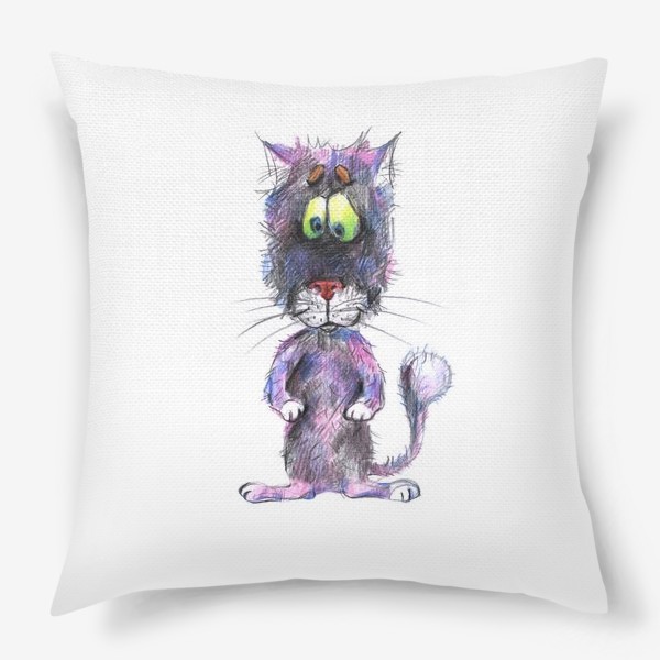 Подушка «Фиолетовый кот»