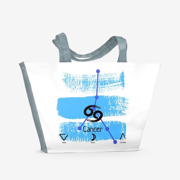 Пляжная сумка «Знак зодиака рак»