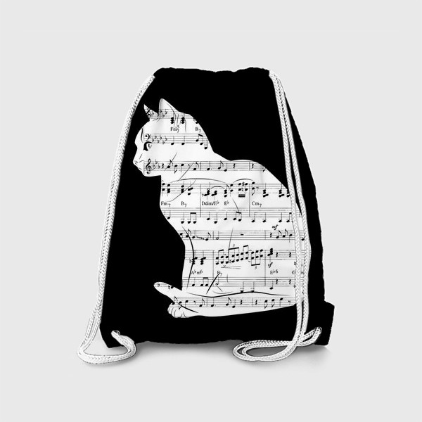 Рюкзак «Музыкальный кот ноты»
