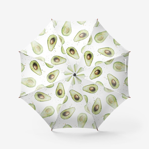 Зонт «Акварельный авокадо»