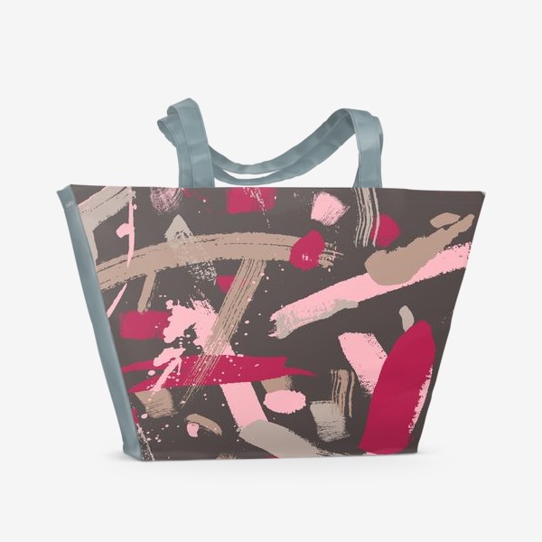 Пляжная сумка «Красочные мазки. Абстракция 7»