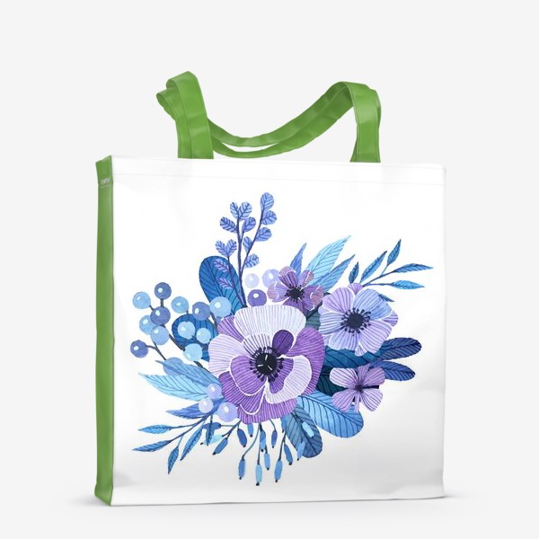 Сумка-шоппер «Лиловые цветы»