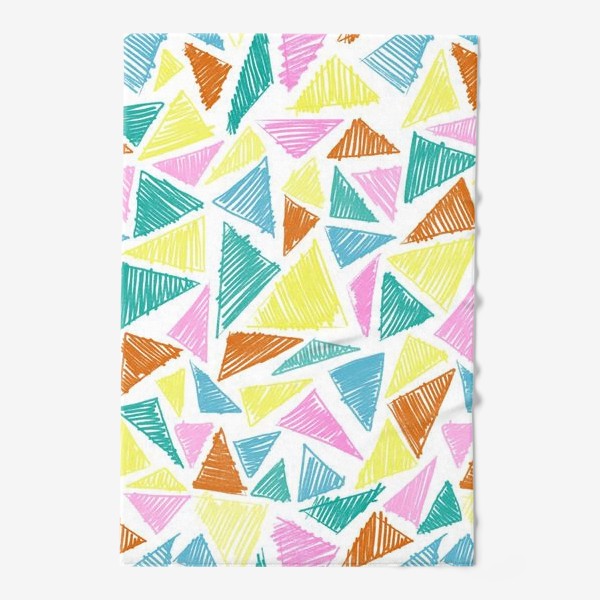 Полотенце «Цветные треугольники»