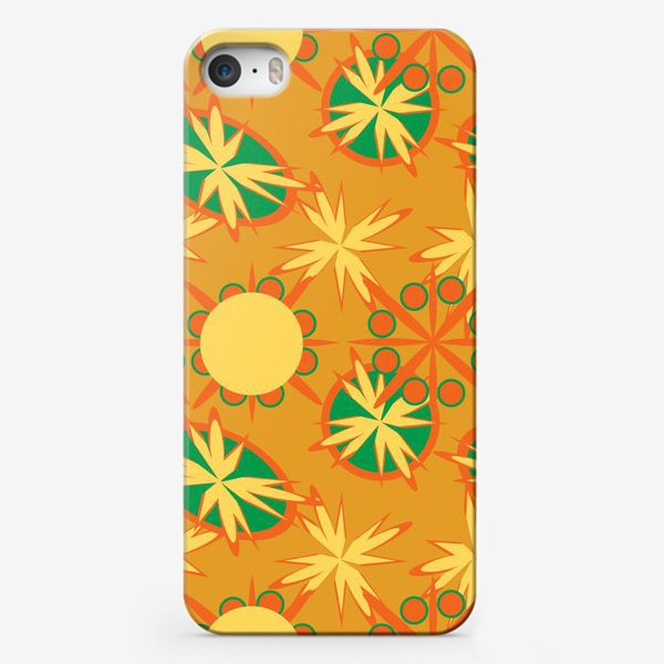 Чехол iPhone «abstract seamless floral pattern exotic shapes»