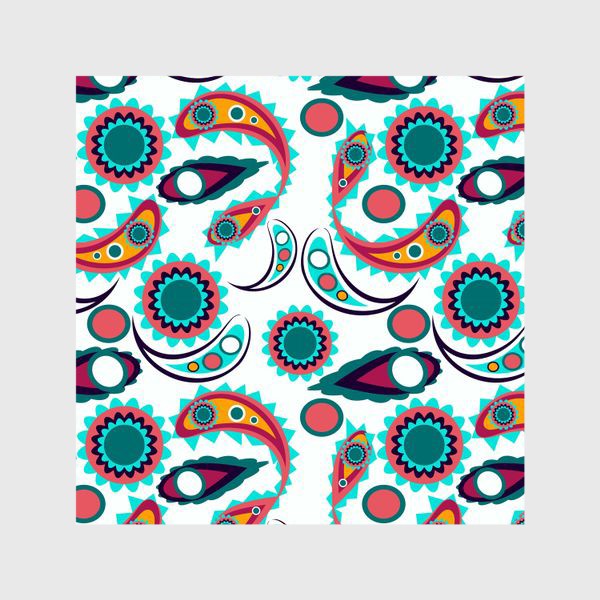 Шторы &laquo;abstract seamless floral pattern exotic shapes&raquo;