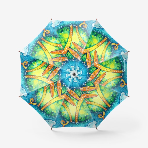 Зонт «Компас путешественника, шар желаний»