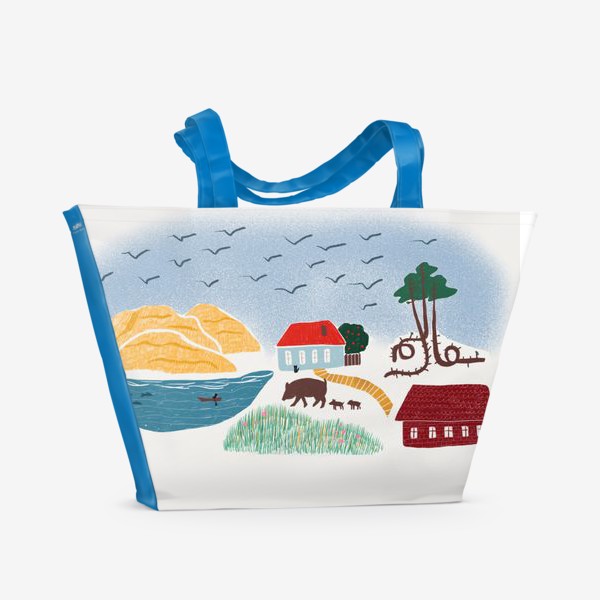 Пляжная сумка «Привет с Балтийского моря - Куршская коса»