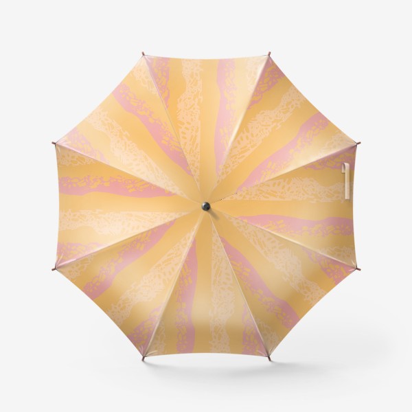 Зонт «абстрактный тёплый паттерн полосы и пятна»