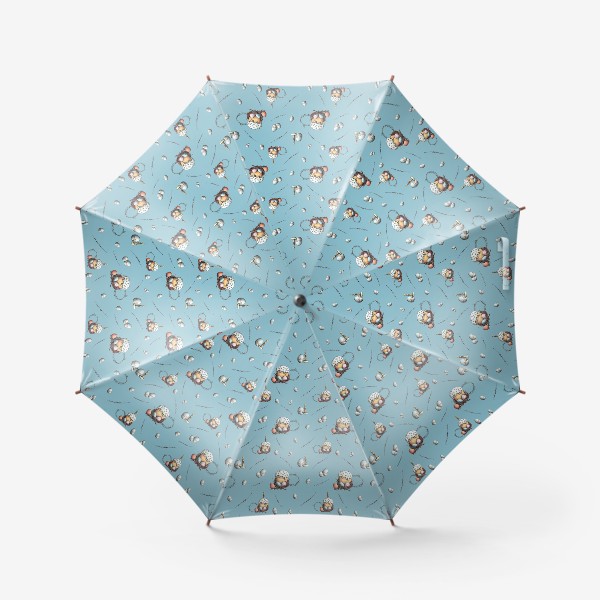 Зонт «Паттерн с куличами и яйцами»