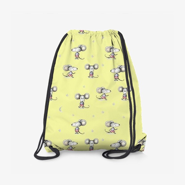 Рюкзак «мышонок на желтом»