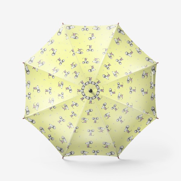 Зонт «мышонок на желтом»