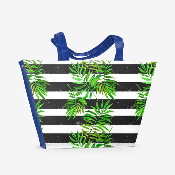 Пляжная сумка &laquo;тропики. паттерн с листьями&raquo;