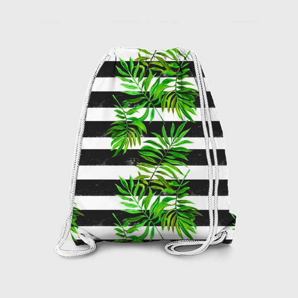 Рюкзак «тропики. паттерн с листьями»