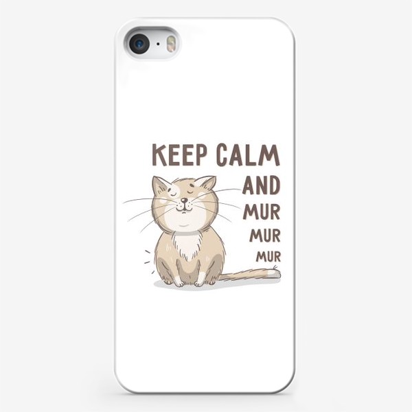 Чехол iPhone «Довольный котик»