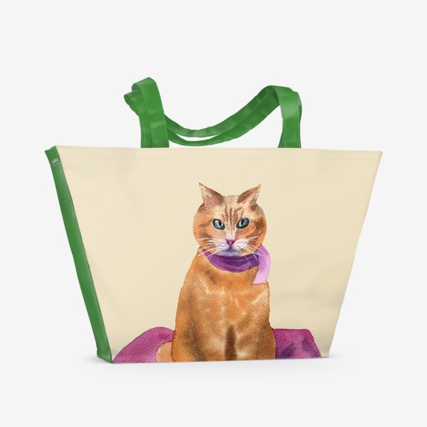 Пляжная сумка «Red cat »