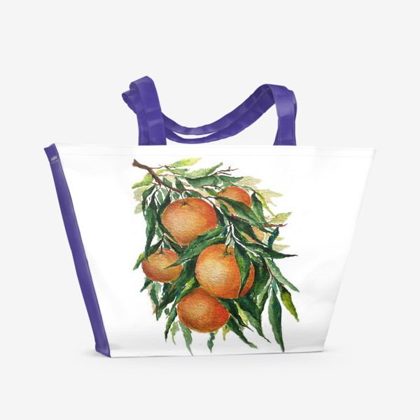 Пляжная сумка «апельсины на ветке»