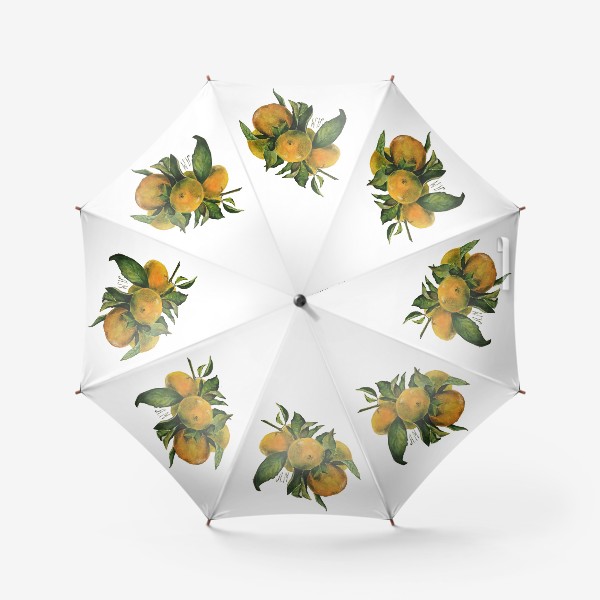 Зонт «мандарин. оранжевое лето»