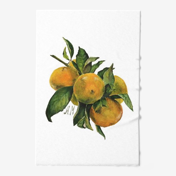 Полотенце «мандарин. оранжевое лето»