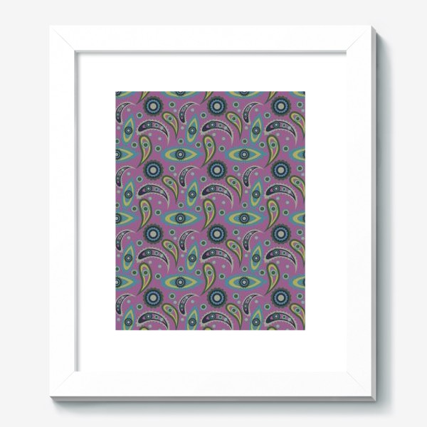 Картина «abstract seamless floral pattern exotic shapes»