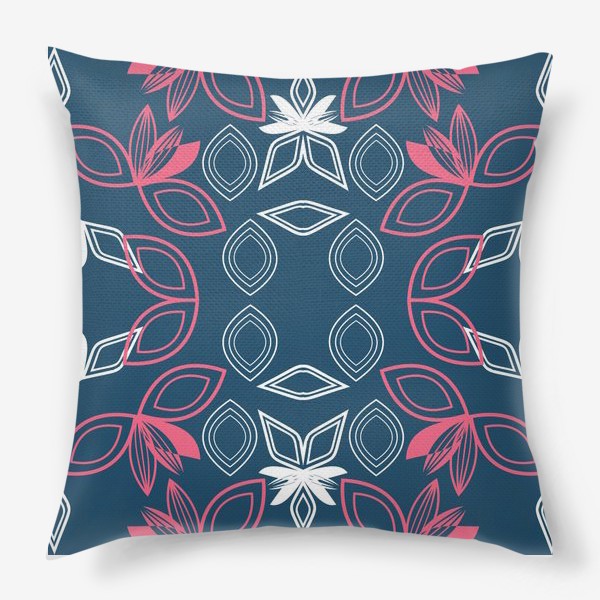 Подушка &laquo;abstract seamless floral pattern exotic shapes&raquo;