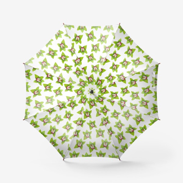 Зонт «Паттерн орхидея цимбидиум»