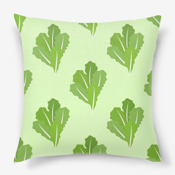 Подушка «Листья зеленого салата»