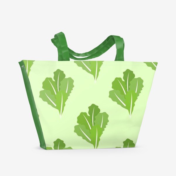 Пляжная сумка &laquo;Листья зеленого салата&raquo;