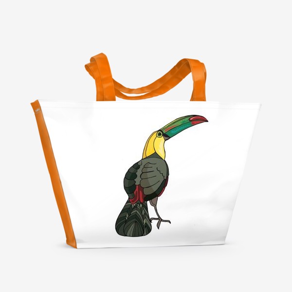 Пляжная сумка «Птица тукан»