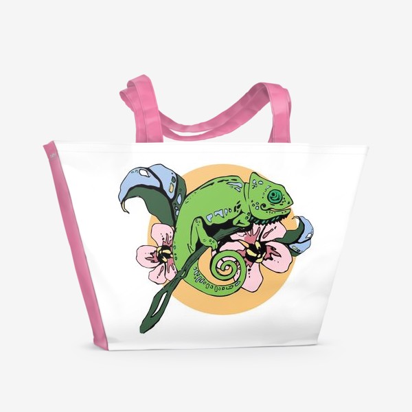 Пляжная сумка «Хамелеон/Тропики»