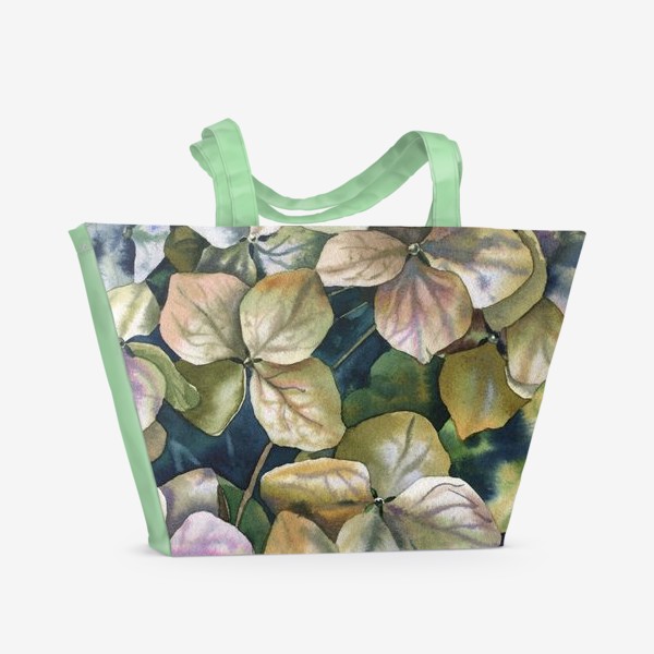 Пляжная сумка «Hydrangea. Sketch»