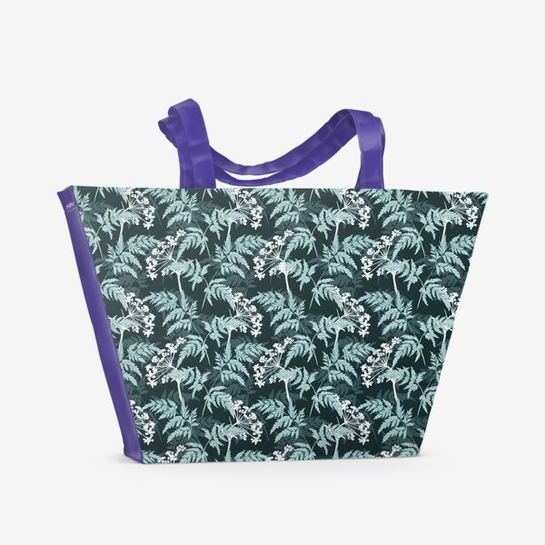 Пляжная сумка «изумрудный лес»
