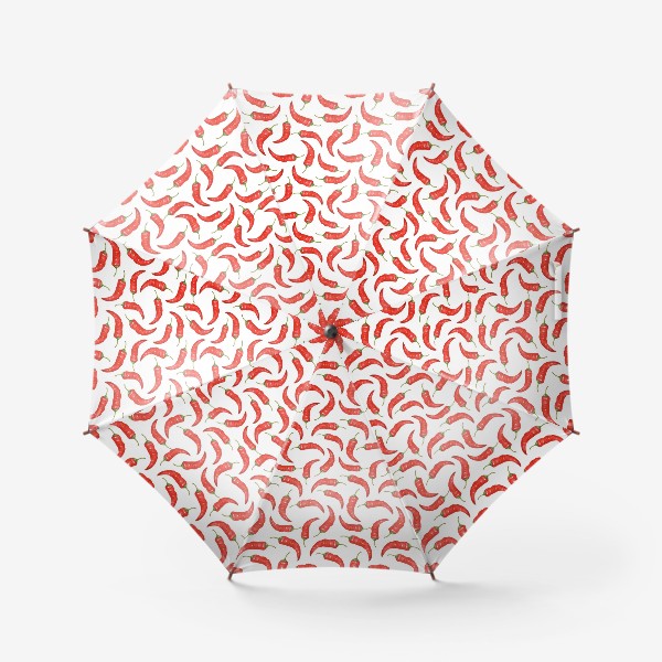 Зонт «Перчики. Акварельный паттерн»