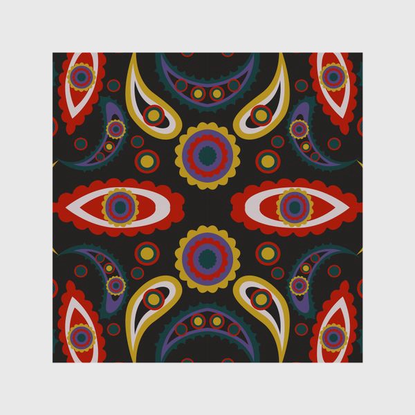 Шторы «abstract seamless floral pattern exotic shapes»