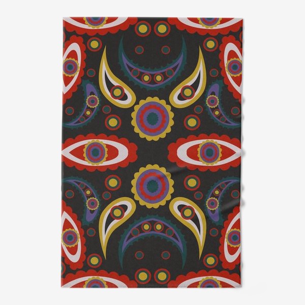 Полотенце «abstract seamless floral pattern exotic shapes»