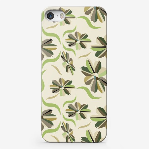 Чехол iPhone «abstract seamless floral pattern exotic shapes»