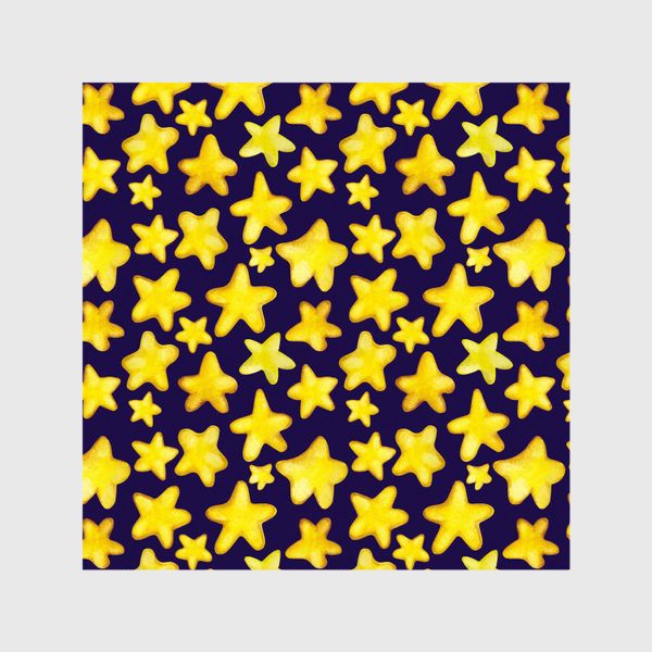 Шторы «Паттерн золотые звёзды»